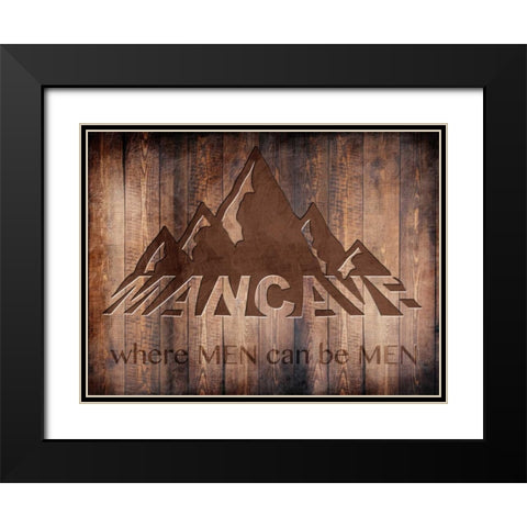 Mancave Men Black Modern Wood Framed Art Print with Double Matting by Prime, Marcus