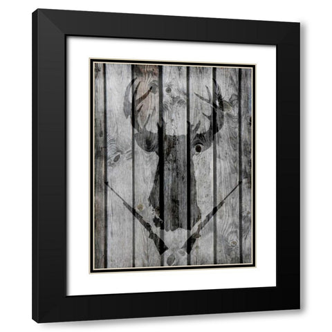 Buck Shot Black Modern Wood Framed Art Print with Double Matting by Prime, Marcus