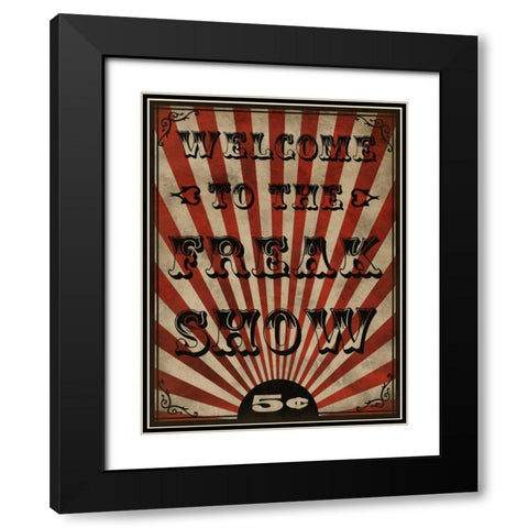 Freak Show Black Modern Wood Framed Art Print with Double Matting by Prime, Marcus