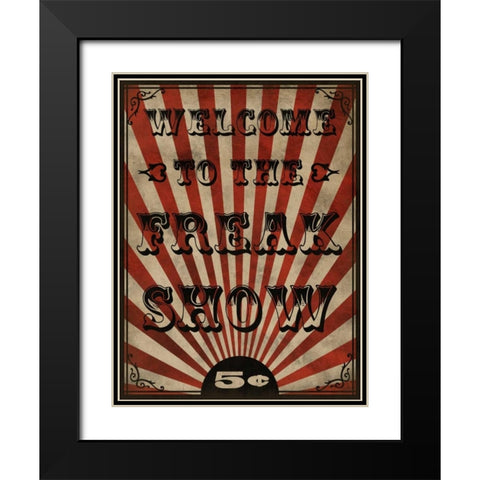 Freak Show Black Modern Wood Framed Art Print with Double Matting by Prime, Marcus