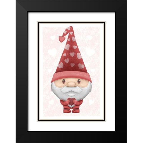 Loving Gnome Black Modern Wood Framed Art Print with Double Matting by Prime, Marcus