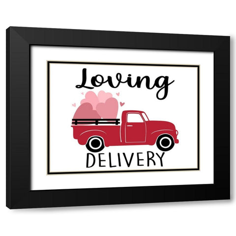 Loving Delivery Black Modern Wood Framed Art Print with Double Matting by Prime, Marcus