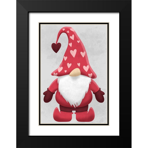 Huggable Gnome Black Modern Wood Framed Art Print with Double Matting by Prime, Marcus