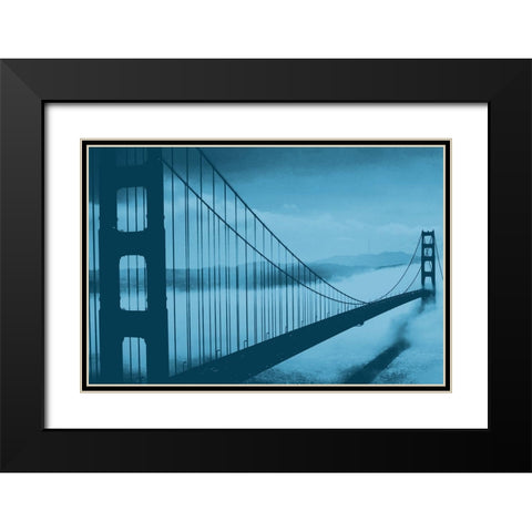 Golden Gate Evening Black Modern Wood Framed Art Print with Double Matting by Prime, Marcus