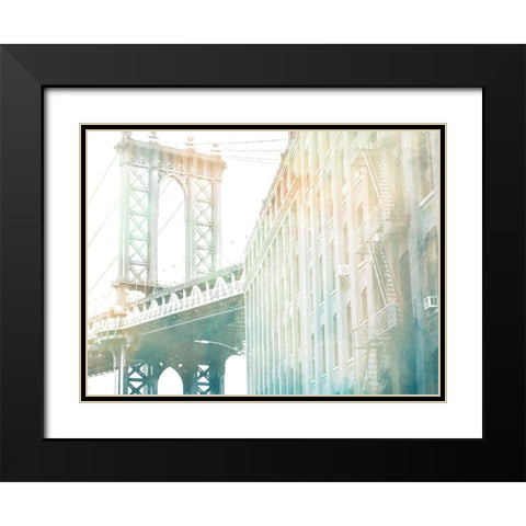 Brooklyn Shinning Black Modern Wood Framed Art Print with Double Matting by Prime, Marcus