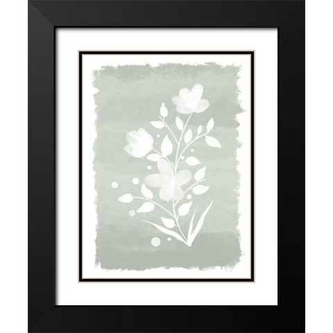 Watercolor Florals 2 Black Modern Wood Framed Art Print with Double Matting by Prime, Marcus