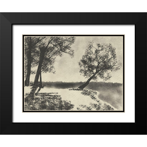 Sketched Views Black Modern Wood Framed Art Print with Double Matting by Prime, Marcus