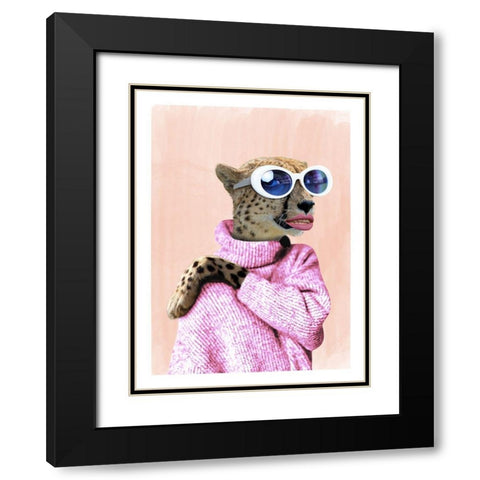 Fahion Diva Black Modern Wood Framed Art Print with Double Matting by Prime, Marcus