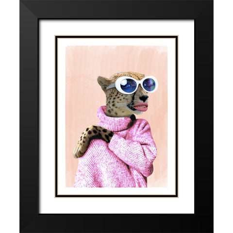 Fahion Diva Black Modern Wood Framed Art Print with Double Matting by Prime, Marcus