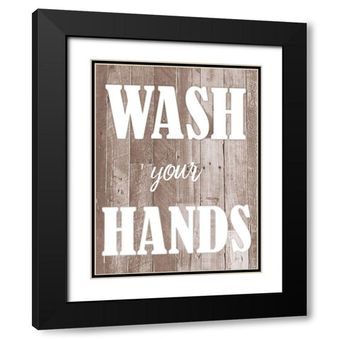 Glowing Wash Black Modern Wood Framed Art Print with Double Matting by Prime, Marcus