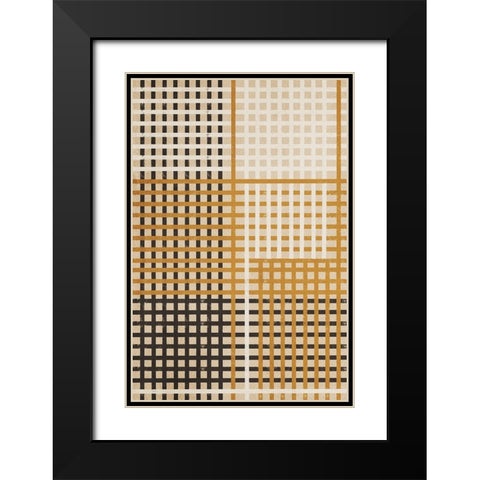 Alternating Lanes Black Modern Wood Framed Art Print with Double Matting by Prime, Marcus