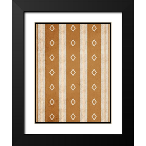 Native Patterns Black Modern Wood Framed Art Print with Double Matting by Prime, Marcus