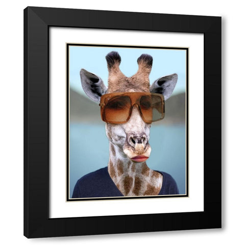 Tall Beauty Black Modern Wood Framed Art Print with Double Matting by Prime, Marcus