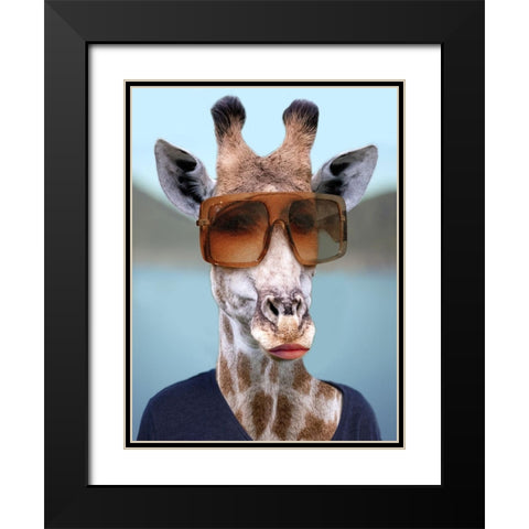 Tall Beauty Black Modern Wood Framed Art Print with Double Matting by Prime, Marcus