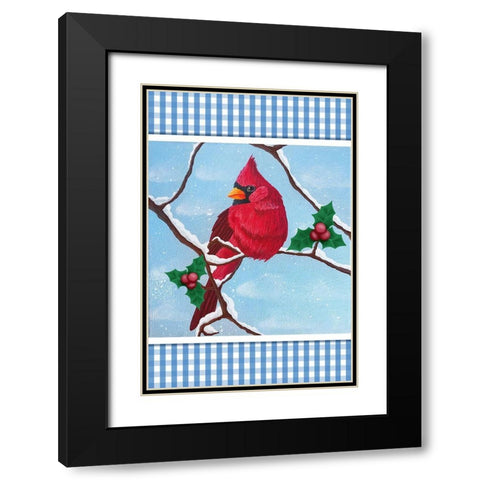 Winter Friend Black Modern Wood Framed Art Print with Double Matting by Prime, Marcus