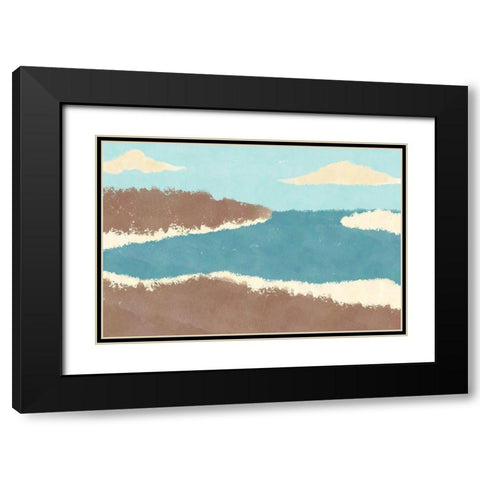 Beach Sights Black Modern Wood Framed Art Print with Double Matting by Prime, Marcus