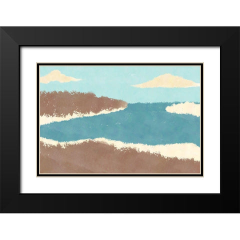 Beach Sights Black Modern Wood Framed Art Print with Double Matting by Prime, Marcus