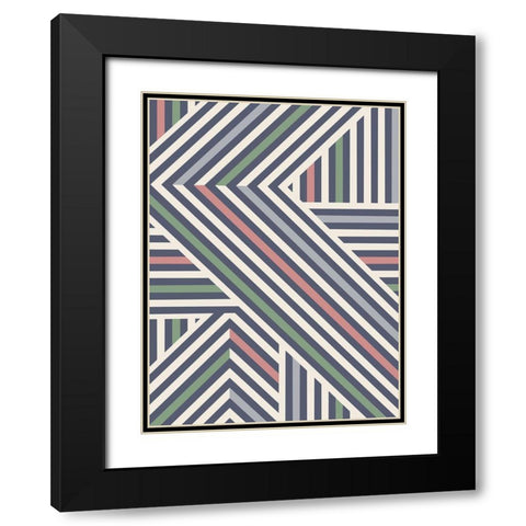 Coastal Angles Black Modern Wood Framed Art Print with Double Matting by Prime, Marcus
