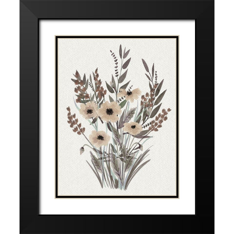 Soft Special Bouquet Black Modern Wood Framed Art Print with Double Matting by Prime, Marcus