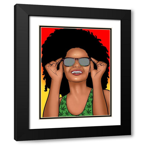 Mary Jane Black Modern Wood Framed Art Print with Double Matting by Prime, Marcus