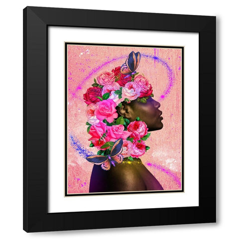 One With Nature Black Modern Wood Framed Art Print with Double Matting by Prime, Marcus