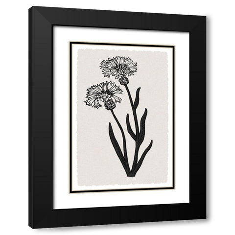 Rural Florals Black Modern Wood Framed Art Print with Double Matting by Prime, Marcus