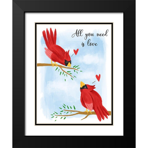 All You Need Black Modern Wood Framed Art Print with Double Matting by Prime, Marcus