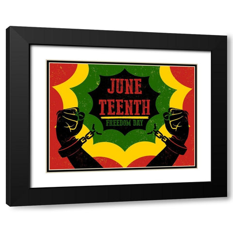 Break Free Black Modern Wood Framed Art Print with Double Matting by Prime, Marcus