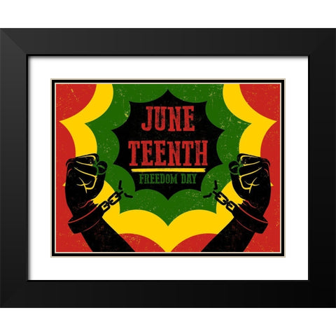 Break Free Black Modern Wood Framed Art Print with Double Matting by Prime, Marcus