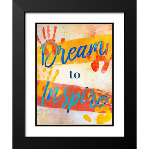 Inspirational Dream Black Modern Wood Framed Art Print with Double Matting by Prime, Marcus