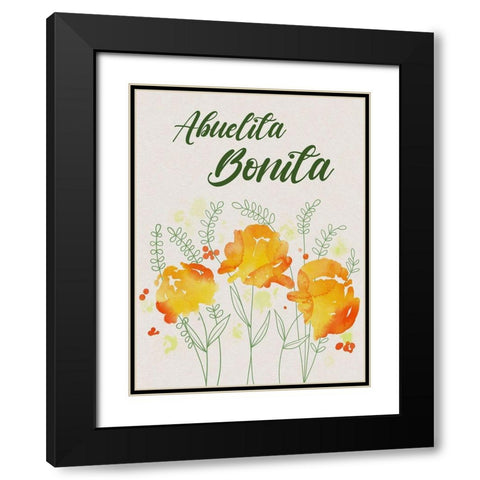 Abuelita Bonita 1 Black Modern Wood Framed Art Print with Double Matting by Prime, Marcus