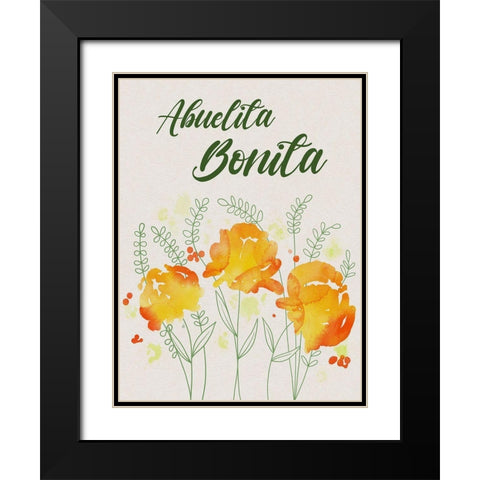Abuelita Bonita 1 Black Modern Wood Framed Art Print with Double Matting by Prime, Marcus