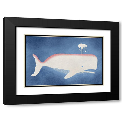 Big Blue Moby Black Modern Wood Framed Art Print with Double Matting by Prime, Marcus