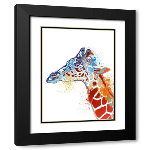Rockin Giraffe Black Modern Wood Framed Art Print with Double Matting by Prime, Marcus