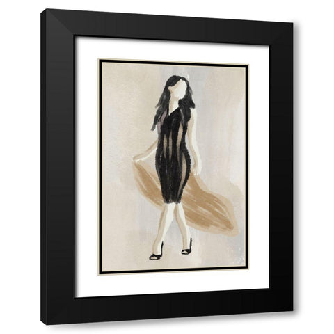 Expressed Fashion 1 Black Modern Wood Framed Art Print with Double Matting by Prime, Marcus