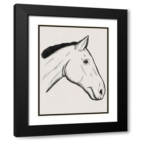 Somber Fellow Black Modern Wood Framed Art Print with Double Matting by Prime, Marcus