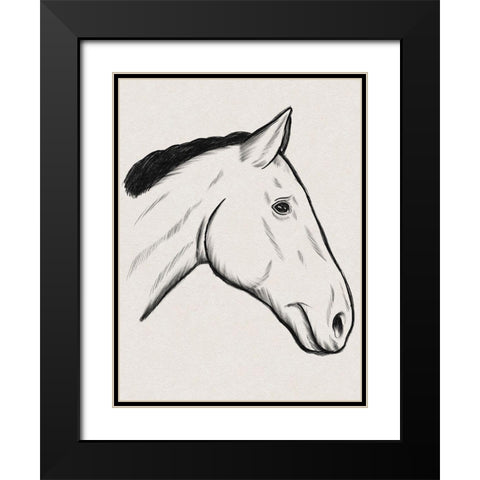 Somber Fellow Black Modern Wood Framed Art Print with Double Matting by Prime, Marcus