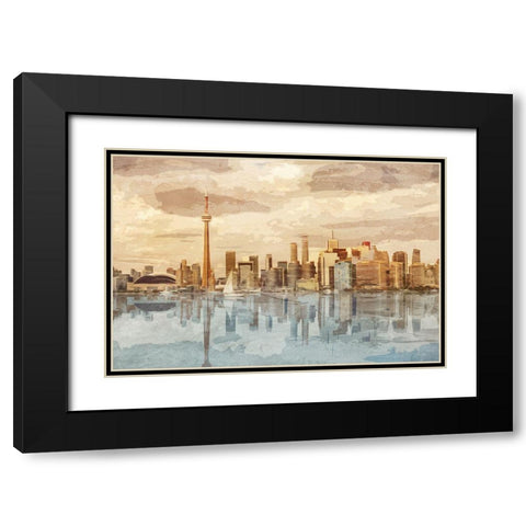 Views From The Six Black Modern Wood Framed Art Print with Double Matting by Prime, Marcus