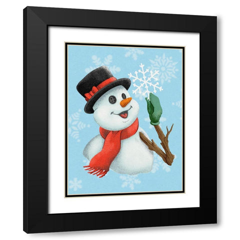Magic Snowfall Black Modern Wood Framed Art Print with Double Matting by Prime, Marcus