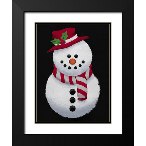 Winter Friend Black Modern Wood Framed Art Print with Double Matting by Prime, Marcus