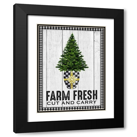 Farm Fresh Gift Black Modern Wood Framed Art Print with Double Matting by Prime, Marcus