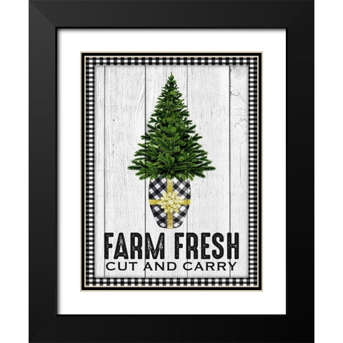 Farm Fresh Gift Black Modern Wood Framed Art Print with Double Matting by Prime, Marcus