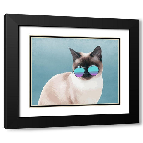 Miami Sam Black Modern Wood Framed Art Print with Double Matting by Prime, Marcus