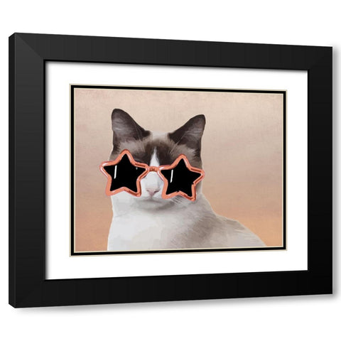 Diva Grace Black Modern Wood Framed Art Print with Double Matting by Prime, Marcus