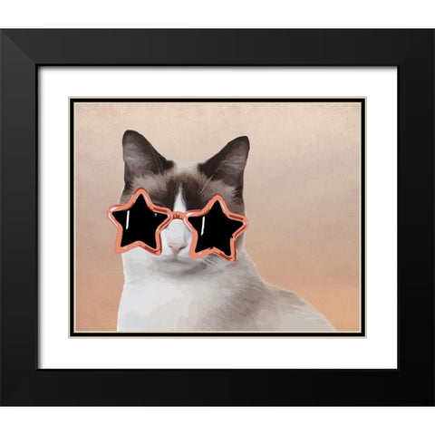 Diva Grace Black Modern Wood Framed Art Print with Double Matting by Prime, Marcus