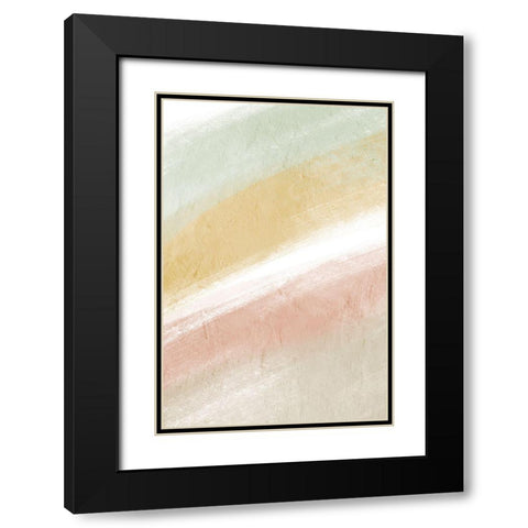 Streaked Inspiration Black Modern Wood Framed Art Print with Double Matting by Prime, Marcus