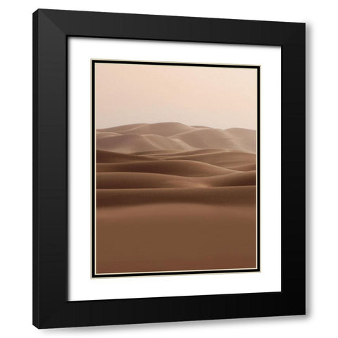 Dry Horizon Black Modern Wood Framed Art Print with Double Matting by Prime, Marcus