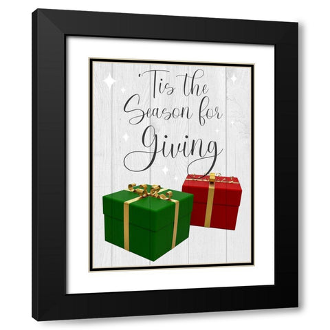 Season For Giving Black Modern Wood Framed Art Print with Double Matting by Prime, Marcus