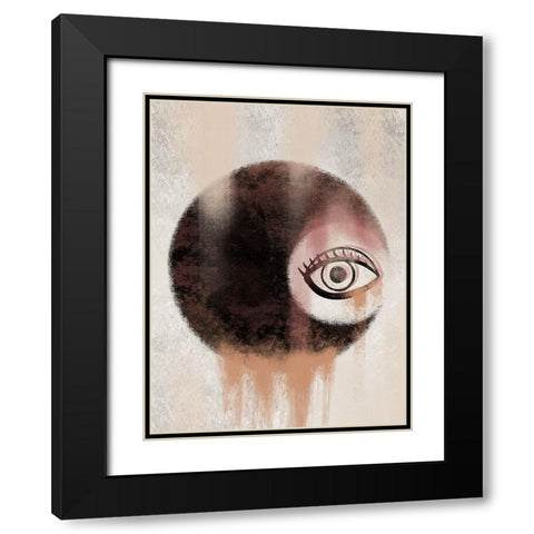 Eyeing Spirit Black Modern Wood Framed Art Print with Double Matting by Prime, Marcus