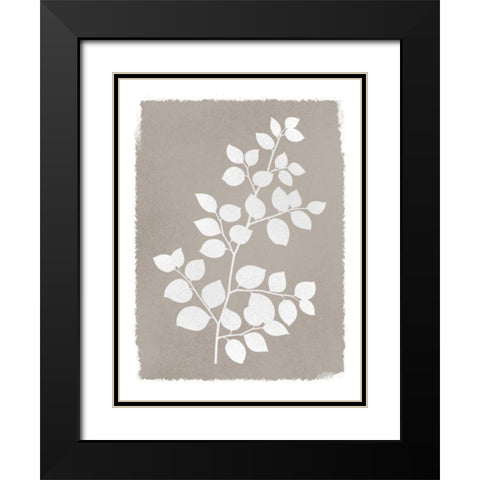 Natural Silhouetted Growth 2 Black Modern Wood Framed Art Print with Double Matting by Prime, Marcus